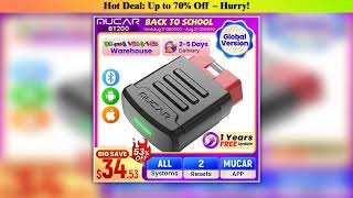 Exclusive MUCAR BT200/BT200 PRO Automotive Diagnostic Tools OBD2 Scanner Bluetooth Wifi for All Car