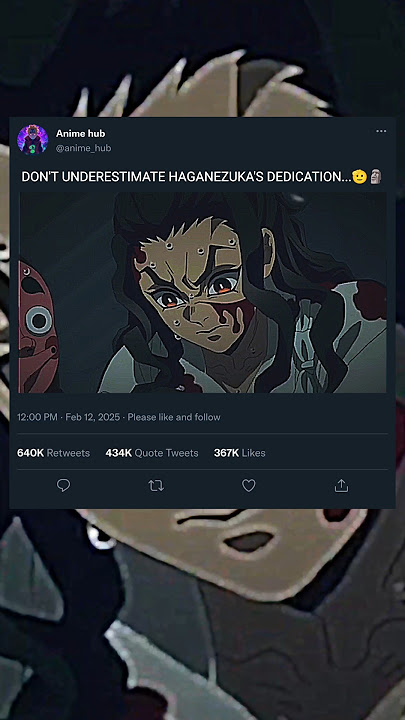 DON'T UNDERESTIMATE HAGANEZUKA'S DEDICATION...🫡🗿#anime #mitsurikanjori #animegif #demonslayr