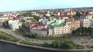 Выборг. Панорама города с вершины Башни Олафа. 22.09.13.(Поездка в город Выборг 22.09.13. Выборгская крепость. Башня Святого Олафа. Панорамный вид с башни на Выборг...., 2013-10-07T19:25:39.000Z)