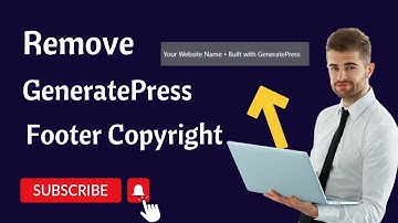 How To Remove GeneratePress Footer Copyright || Generatepress Theme