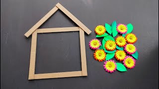 How to make wall hanging using cardboard|| Love birds wall hanging craft|| Paper craft