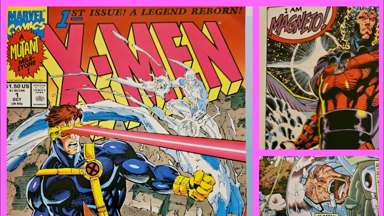 X-Men 1 1991Cyclops Wolverine Iceman Direct Edition -flip through- Chris Claremont & Jim Lee