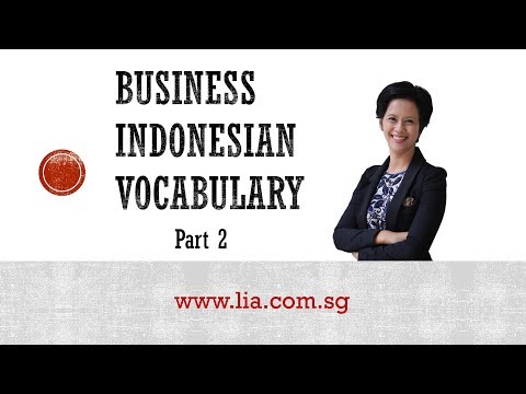 Let's Learn Business Indonesian in 3 Minutes! (Part 2)