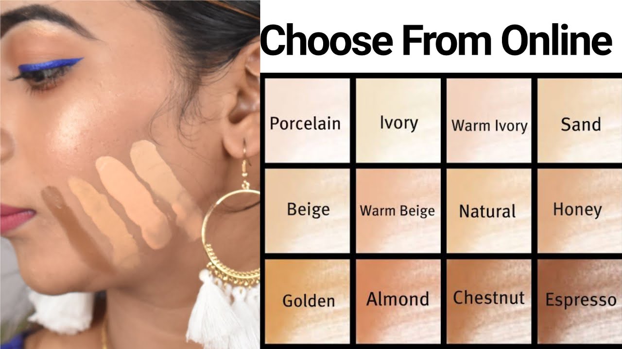 How To Choose The Right Foundation Shade From ONLINE & STORE / How To  