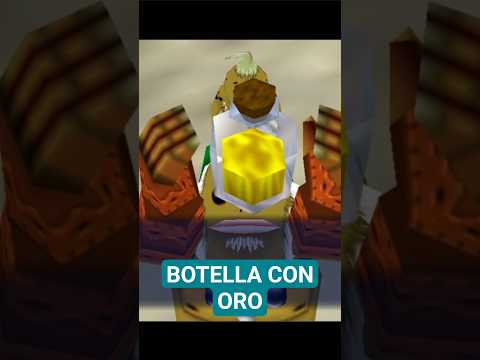 La bote con oro para conseguirla debes ganar la carrera de los goron en Zelda Majoras mask