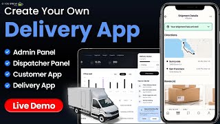 How to Create a Delivery App | On Demand Parcel Delivery App Development | Live Demo screenshot 1