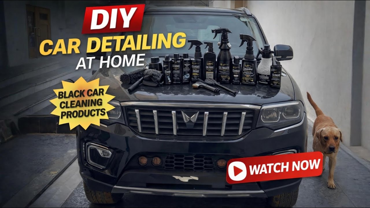 Car detailing at home DEATILING profucts for home car cleaning Black SCORPIO N ❤️❤️