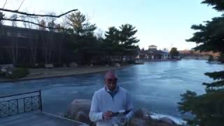 DJI Phantom 4 Pro high speed in Sport Mode shooting across frozen pond