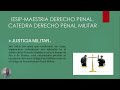VIDEO FUERO MILITAR  MAESTRIA IESIP  VICTOR SAENZ