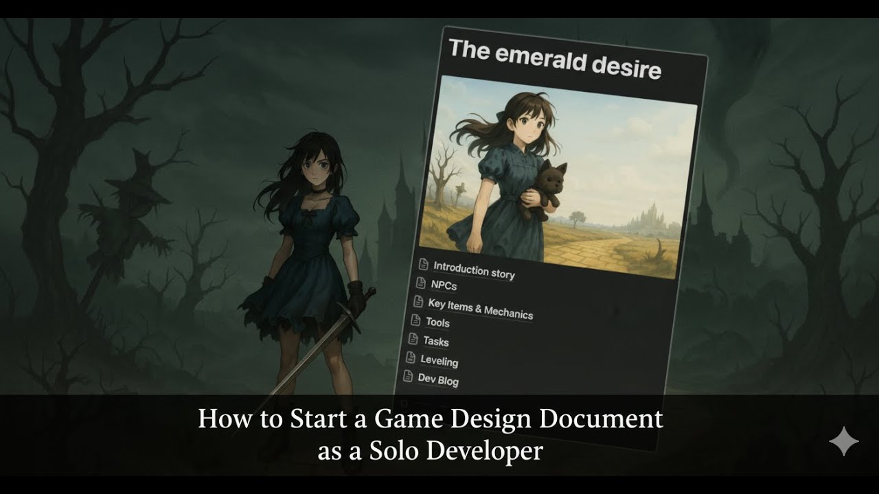 HOW TO START a Game Design Document (Solo Dev Devlog) - YouTube