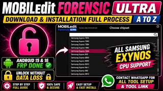 MOBILedit Forensic Ultra Tool Download & Installation Full Guide | All Samsung Exynos CPU Support | screenshot 3