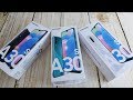 Samsung Galaxy A30s unboxing | Prism Crush Black, White, Green | Camera and FingerPrint tested