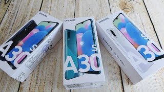 Samsung Galaxy A30s unboxing | Prism Crush Black, White, Green | Camera and FingerPrint tested