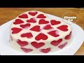 GELATINA MOSAICO DE CORAZONES TRES LECHES