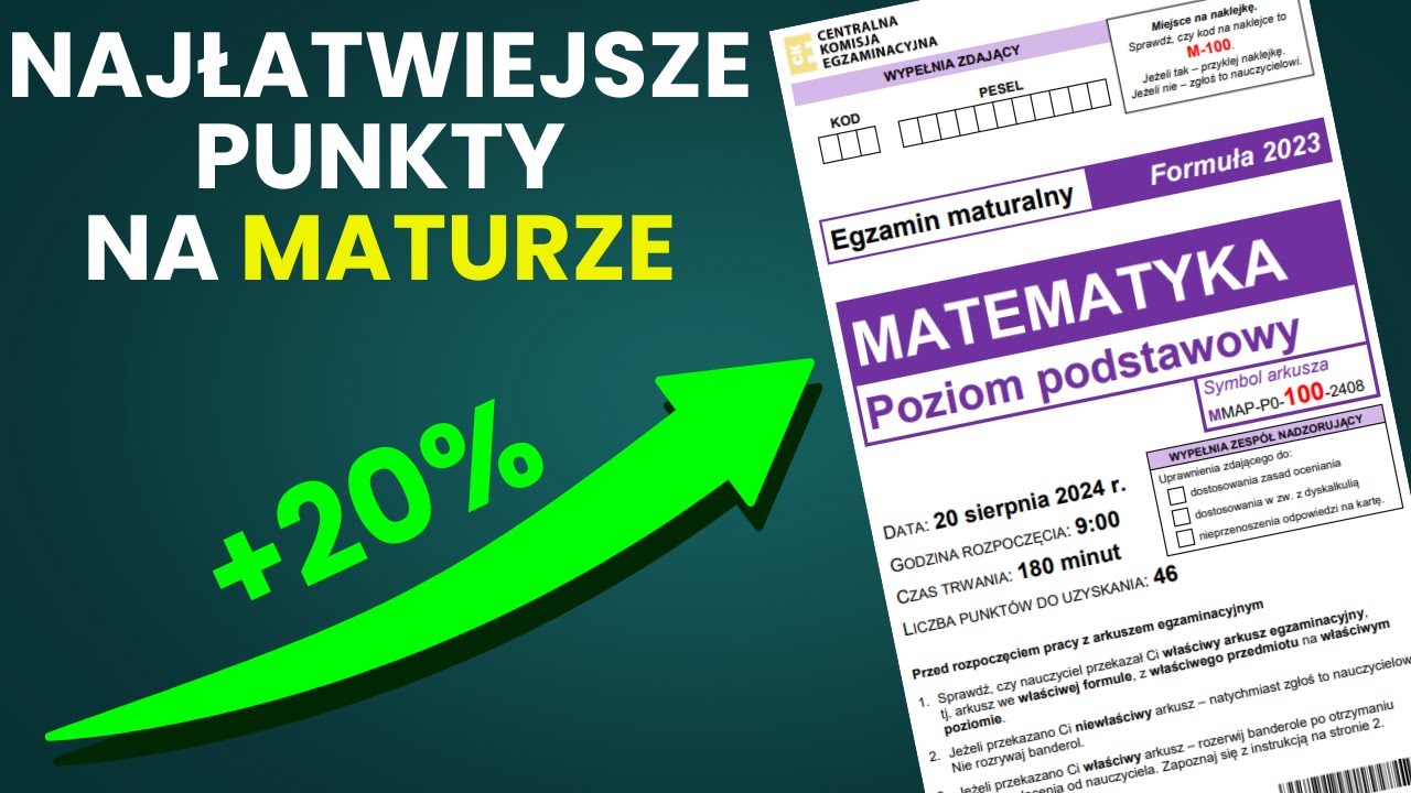 Najłatwiejsze zadania maturalne z matmy