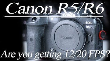 Canon R5 / R6 - Testing out Shutter Limitations| Heres how to get the full 12 FPS