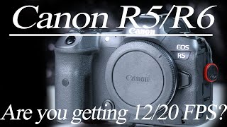 Canon R5 / R6 - Testing out Shutter Limitations| Heres how to get the full 12 FPS