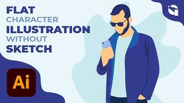 how to create flat illustration  in adobe illustrator