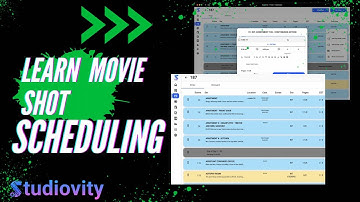 Scheduling Tutorial | Master Movie Scene Scheduling with Studiovity: Step-by-Step Guide