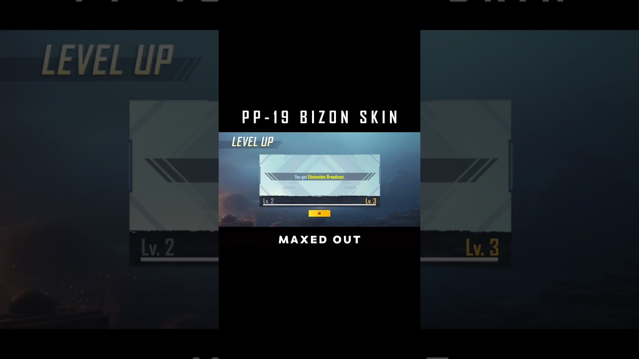 PP-19 Bizon Upgrade Gun Skin Full Maxed Pubg Mobile Bgmi 