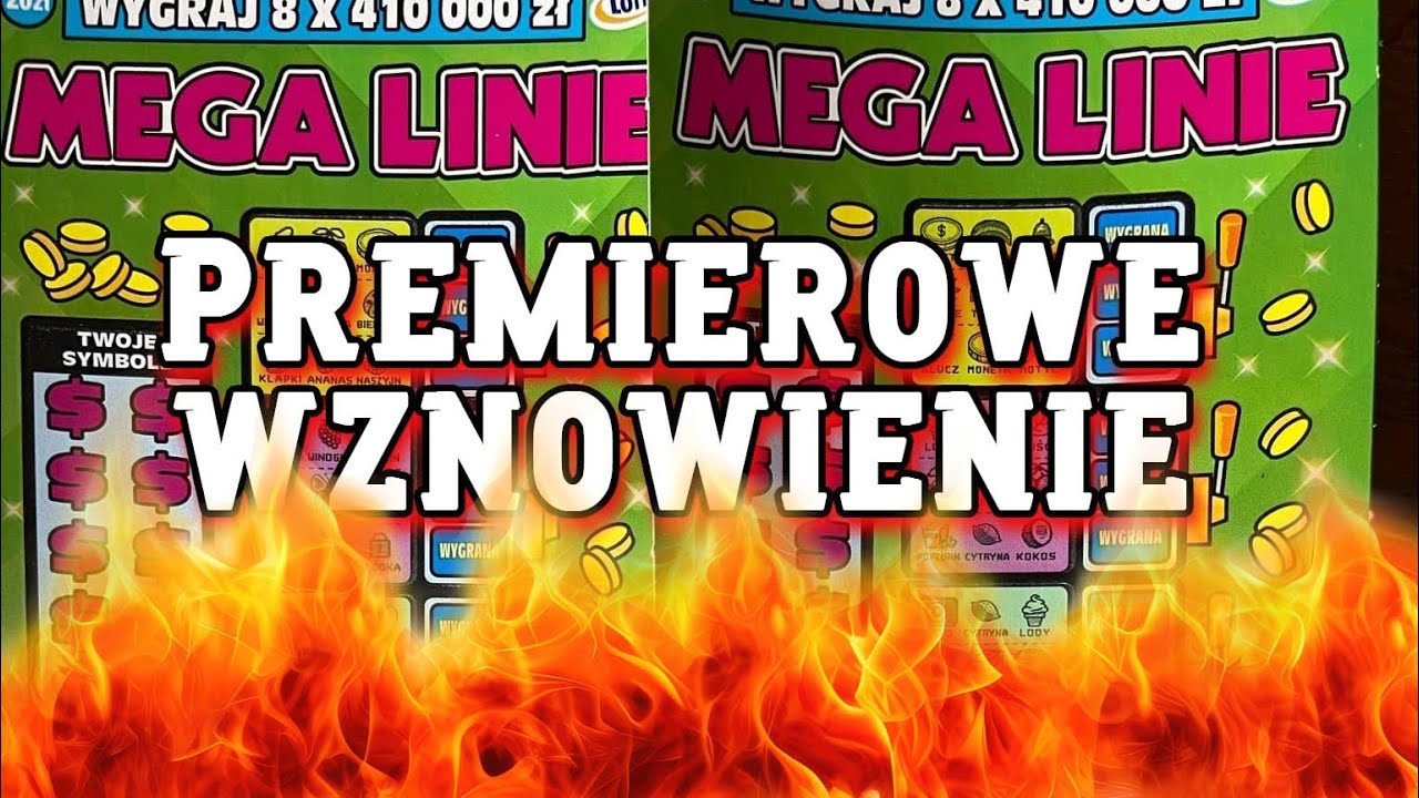 Premierowe wznowienie zdrapki MEGA LINIE 🎉 
