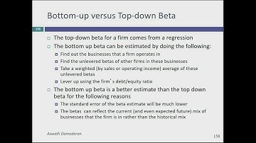 Session 9: Bottom Up Betas