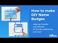 How to make diy event name badges