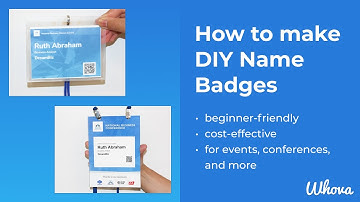 How to make DIY Event Name Badges