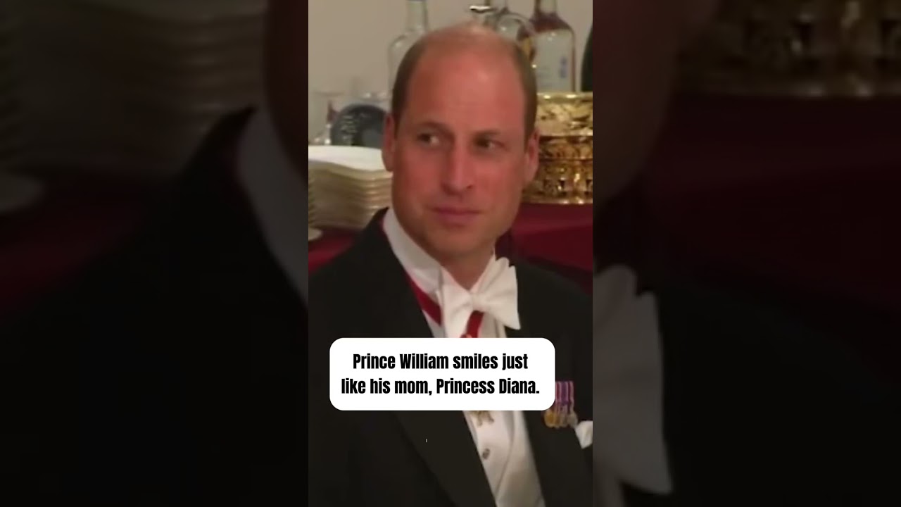 Prince William smiles just like his mom, Princess Diana.
