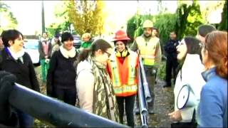 BT Vancouver: LNG Protest In Fron Of Premier's House