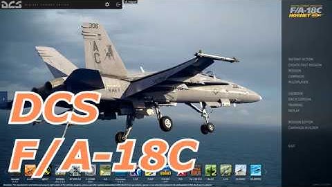 DCS F-18C Hornet Case 1 Carrier Landing Practice