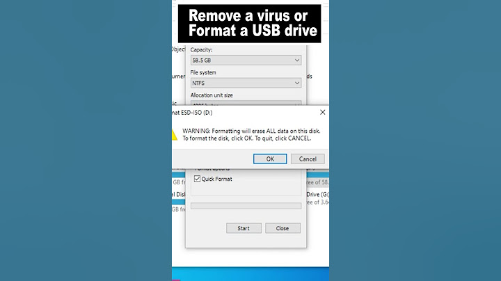 how to format a usb drive#format #removevirus #short #shorts