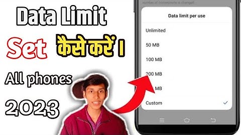 How to set data limit in all vivo mobiles || data limit set kaise kare vivo y91i, y20, y19 #shorts