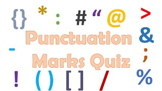English Punctuation Marks Quiz | English Grammar |