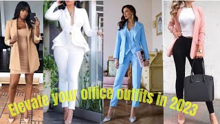 Elevate your work outfits in 2023/ tips and office outfit ideas #fashion #fashionstyle #officewear