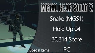 MGS2: Substance | PC | Snake (MGS1) | Hold Up | Level 04 | Special Items | 20214 Score
MGS2: Substance | PC | Snake (MGS1) | Hold Up | Level 04 | Special Items | 20214 Score MGS2: Substance | PC | Snake (MGS1) | Hold Up | Level 04 | Special Items | 20214 Score