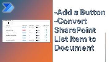 Add a Power Automate Button to SharePoint List: Convert to PDF/Word (Step-by-Step Tutorial)