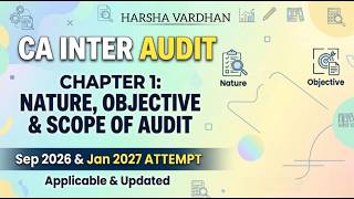 CA Inter Audit- Nature, Objective and Scope of Audit for Sept 2026 in Telugu