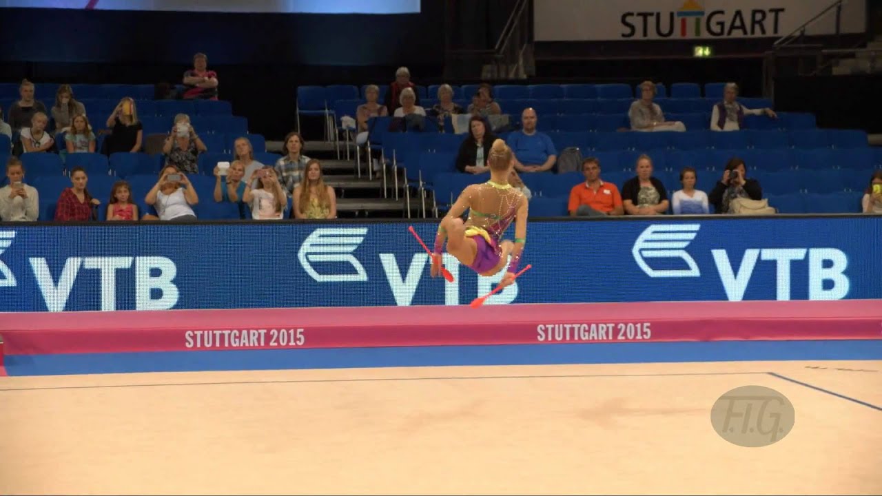 Laura JUNG (GER) 2015 Rhythmic Worlds Stuttgart - Qualifications Clubs