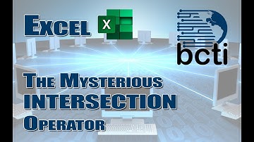 Microsoft Excel - Intersection Operator