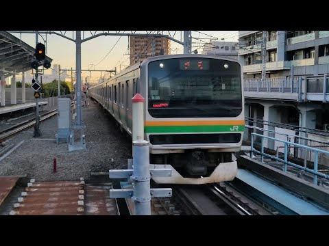 12月8日武蔵小杉駅 E231系1000番台 横コツK-35編成 回送 通過