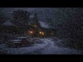 Amazing 10-hour snowstorm sounds for deep sleep | Winter snowstorm atmosphere with howling winds