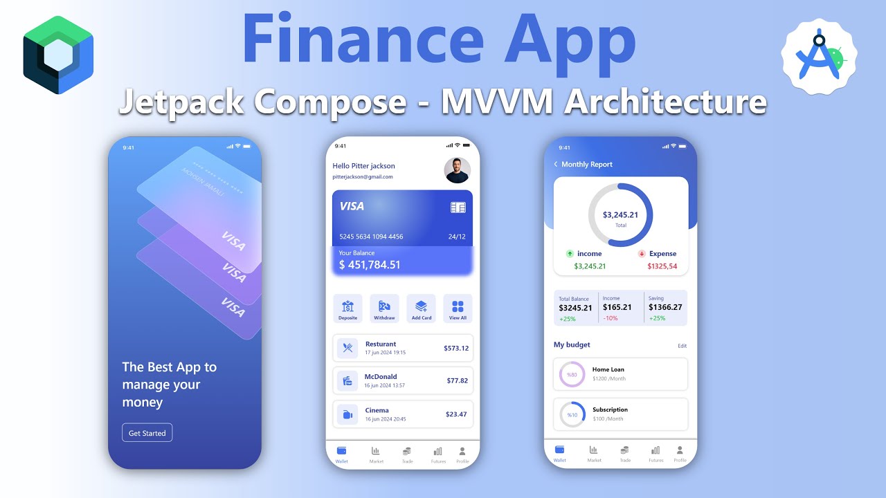 Build a Finance app in Android Studio Project with Jetpack Compose
