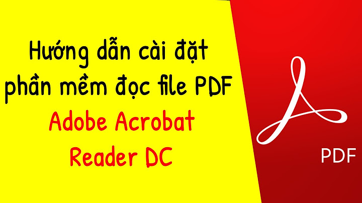 Hướng dẫn cài đặt adobe acrobat pdf