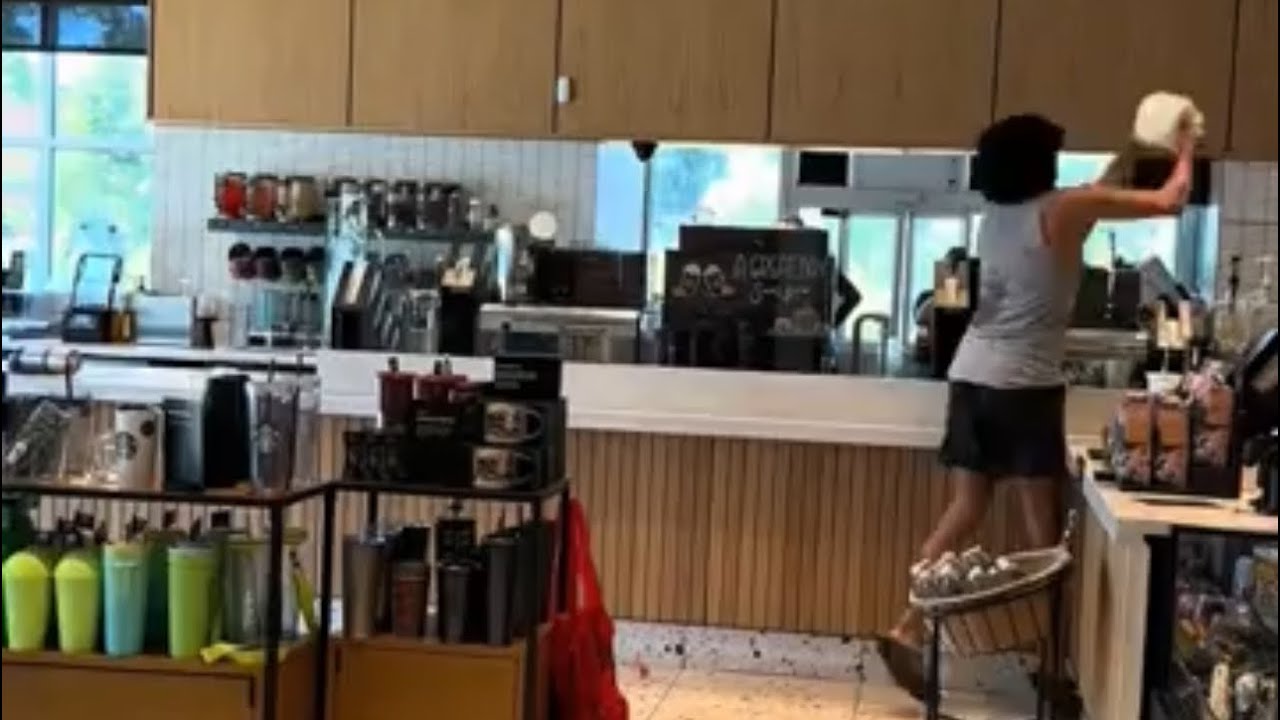 Karen Meltdown at Starbucks Over Drink Order 