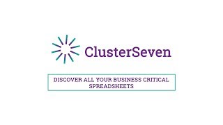 Discover your critical spreadsheets with ClusterSeven