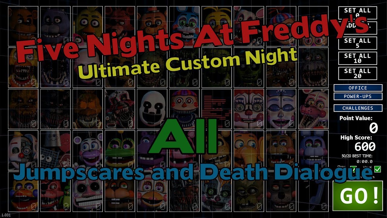 OUT OF MY MIND!  Five Nights at Freddy's: Ultimate Custom Night 