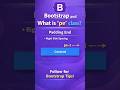 Bootstrap pe Class Explained | Padding End in Bootstrap