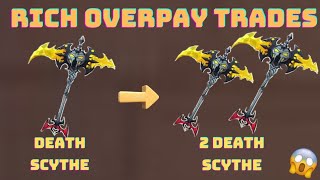 OMG! CONVERTED 1 SCYTHE TO 2 SCYTHE🤑🤑 ll HOW TO GET RICH TRADE OVERPAY ll SKYBLOCK BMGO [PART1]