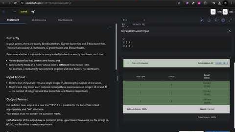CodeChef Butterfly Problem Solution | C++ Approach for Large Inputs | Competitive Programming
